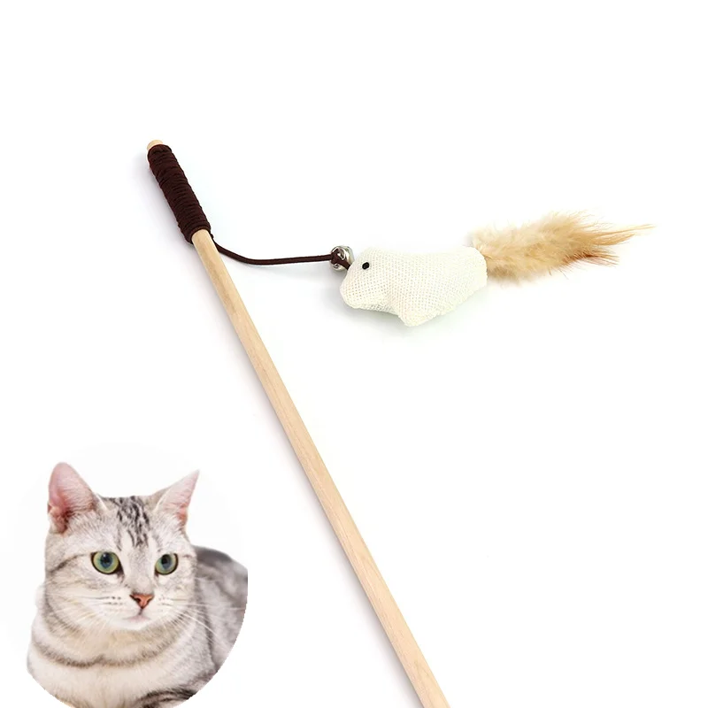 Mascota Gato Teaser Juguetes Pluma Varita Cat Catcher Teaser 